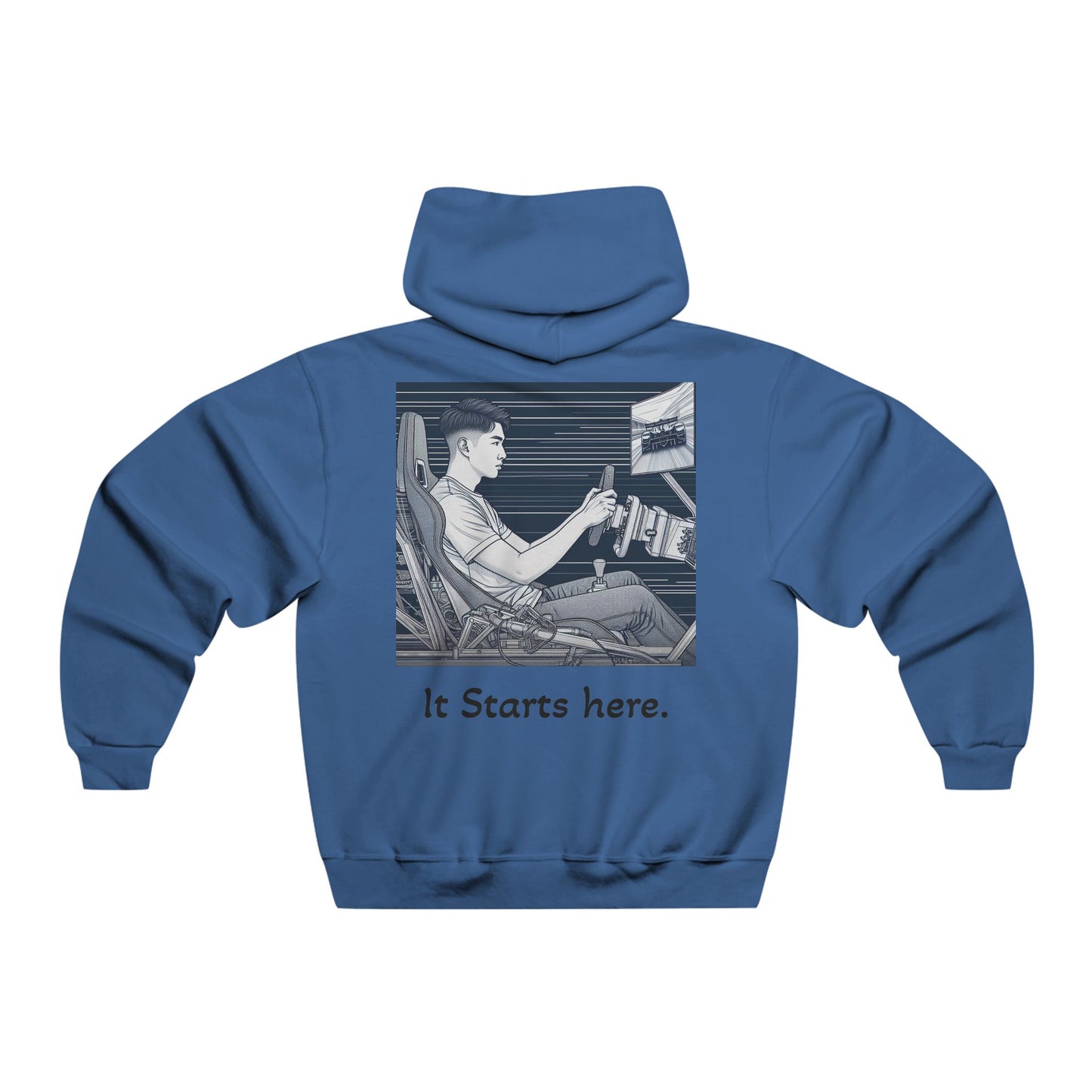 Copy of Blazier: Sim Racer Men's NUBLEND® Hooded Sweatshirt